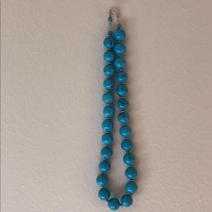 Turquoise beaded necklace